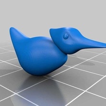 Ente Spaß Spiel Bad Modell Nashorn Tiere 3d print model - Mito3D