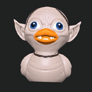 duck gollum -the lord rings figure funny 3d print model - Mito3D