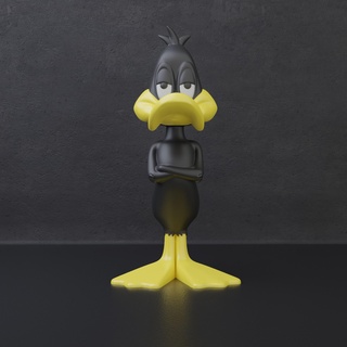 duck headphone stand headphones holder support daffy 3d print model - Mito3D
