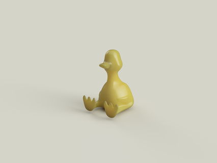 duck model Game toy sculpture prop 3d print model - Mito3D