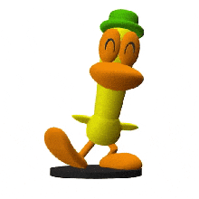 duck pocoyo 3d fan art toys ely 3d print model - Mito3D