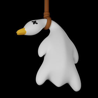 Pato cuerda llavero decoración ganso pájaro 3d print model - Mito3D