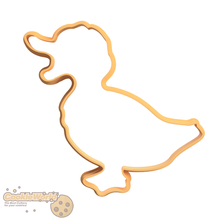 duck silhouette cookie cutter & stamp 3d print model - Mito3D