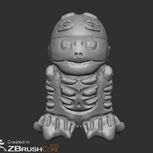 canard monstre 4 Jeu art jouet champignon figure animal 3d print model - Mito3D