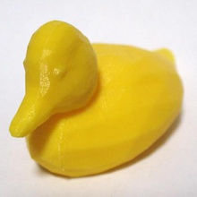 duck art animal toy miniature low poly 3d print model - Mito3D
