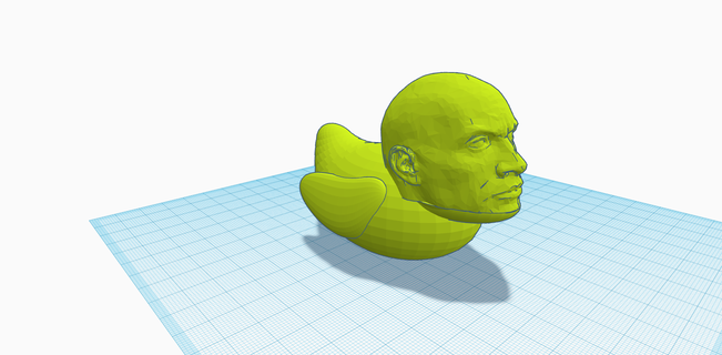 roca pato rock Pato Moda Troll memes gracioso épico 3d print model - Mito3D