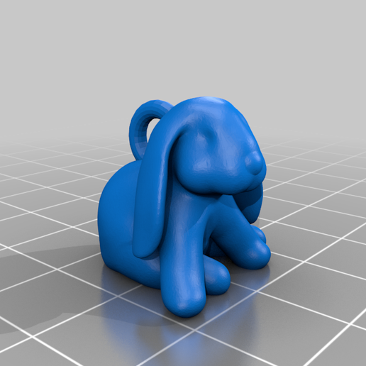 mignon lapin bague animal Collier pendentif animaux 3D print model - Mito3D