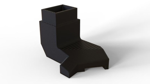 conducto capa ventilador makerbot replicador enfriador 3d print model - Mito3D