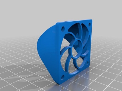 duct protector hotend cooling fan 40mm 3d printer accessories 3d print model - Mito3D
