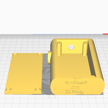 duello 18650 scatola mod svapare gadget meccanico personalizzato 3d print model - Mito3D