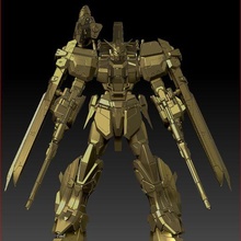 Duell Gundam 3d drucken Modell Kunst Roboter Cyborg Technologie Anmut mechanisch kybernetisch Anime bionisch Bandai Gehhilfe metallisch Krieger Spielzeuge Spiele Schöpfer 3d print model - Mito3D