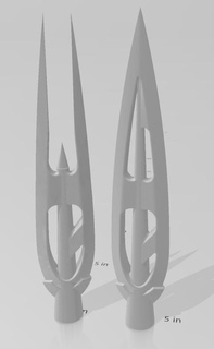 dueling spear prop 3d print model - Mito3D