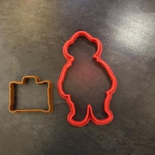 duffel-coat bear cookie cutter 3d print model - Mito3D