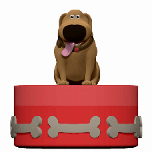 creusé pot Pixar chien animaux domestiques boîte animal compagnie 3d print model - Mito3D