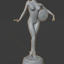 duke nukem forever casino chica estatua de 1 art personas mujer la sexy el desnudo nsfw niña femenino 3d print model - Mito3D