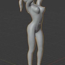 duke nukem forever casino girl statue 4 art people woman sexy nude nsfw female 3d print model - Mito3D