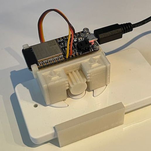 tonto remoto automatización esp32 hogar casa ifttt controlar revisado servo electrónica 3D print model - Mito3D