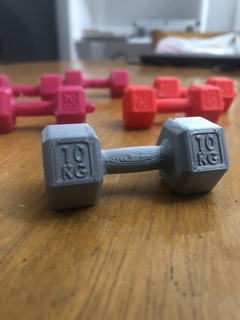 dumbbell box factory crossfit gym keychain 3d print model - Mito3D