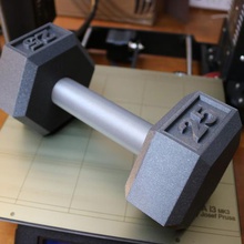 dumbbell 25lbs tool dumbell weight 3d print model - Mito3D