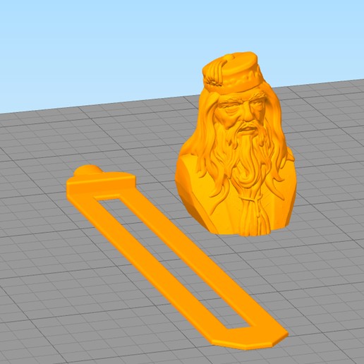 dumbledore Lesezeichen separator Bücher harry potter 3D print model - Mito3D