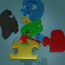 dumbo bébé l'éléphant Jeu maison enfant famille puzzles animaux cadeau souvenir 3d print model - Mito3D