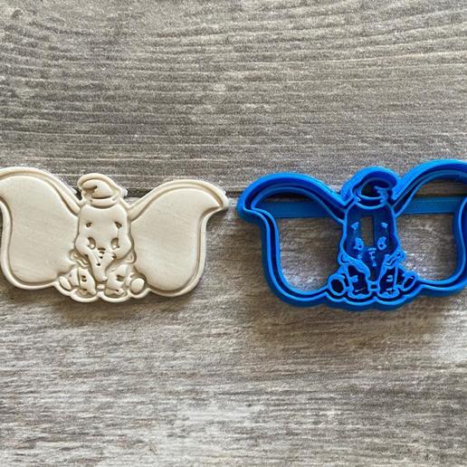 dumbo cookie cutter tool elephant 3D print model - Mito3D