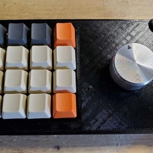 dumbpad - 4x4 macro keypad rotary encoder gadget keyboard macropad mechanical 3d print model - Mito3D