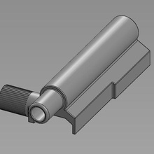 dummy bolt airsoft aks74u ak74 ak74su handguard rail picatinny 3d print model - Mito3D