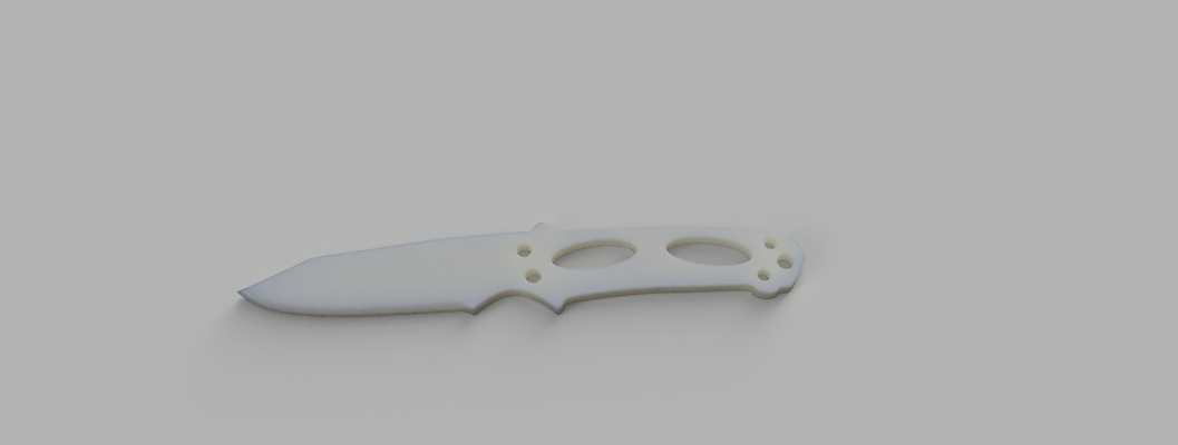 manichino coltello gioco airsoft dummyknife fisso 3d print model - Mito3D