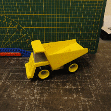 dump truck game child construction dumper tractor wheel dumpster screw screwdriver device vehicle tool gear tomtoy3d tom 3d print model - Mito3D
