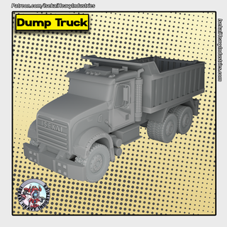 dump truck marvel crisis protocol terrain construction 3d print model - Mito3D