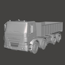 dump truck - iveco game dumpster 3d print model - Mito3D