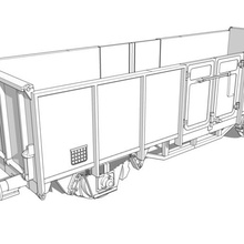 dumper vagón de la sncb 1 32 origen marklin escala juego modeltrain tren 3d print model - Mito3D