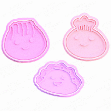 Dumplings biscuit coupeur ensemble 3 coupeurs cuisine Accueil cuisinier biscuits timbre 3d print model - Mito3D