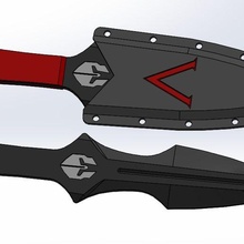 dumy knife airsoft 3d print model - Mito3D