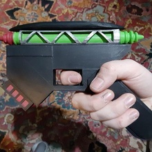 dune 1984 sardaukar lasgun laser pistolet 3d print model - Mito3D