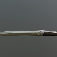 dune 2021 Crysknife art fremen couteau film arrakis ver sable soutenir réplique 3d print model - Mito3D