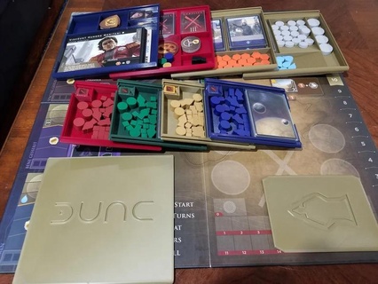 dune imperium + rise ix immortality insert organizer storage trays boardgame board game 3d print model - Mito3D