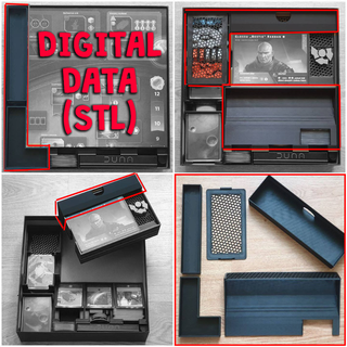 dune imperium - extra space vertical storage insert box organizer digital data unofficial rise ix organiser 3d print model - Mito3D