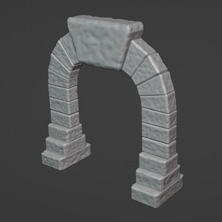 zindan kemerler oyun dnd yol bulucu ttrpg masaüstü Zindanlar portal kemer Kemerli geçit 3d print model - Mito3D