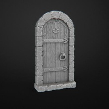 dungeon doors close game terrain tiles jannie d&d tabletop boardgame dungeons dragons 3d print model - Mito3D