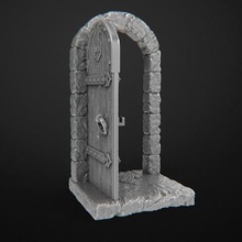 dungeon doors game terrain tiles jannie d&d tabletop boardgame dungeons dragons 3d print model - Mito3D