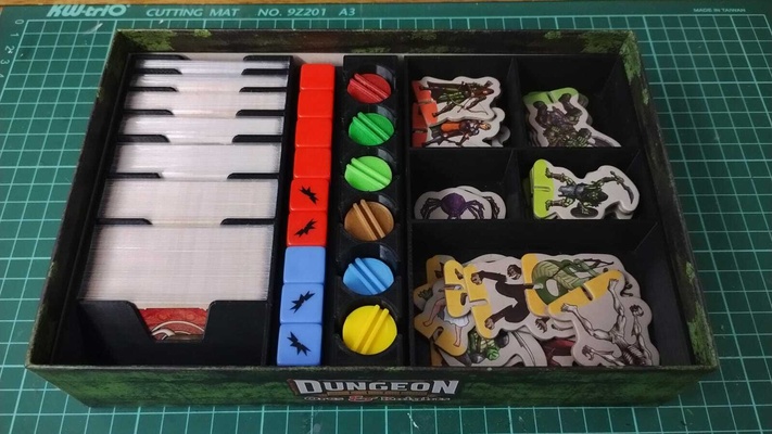 dungeon lite orcs & knights inserts organizer 3d print model - Mito3D