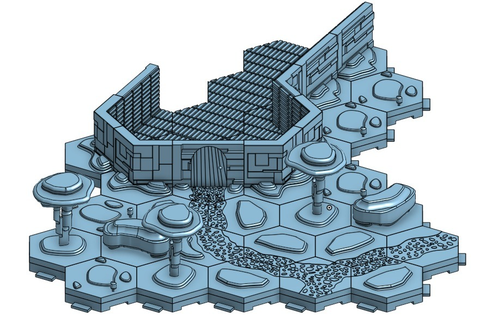 zindan harita inşaatçı 18mm 28mm çalı dnd mini minyatür fayans Zindanlar ejderhalar oyun altıgen ev minyatürler model yol rpg masaüstü ağaç ttrpg oyuncak 3d print model - Mito3D