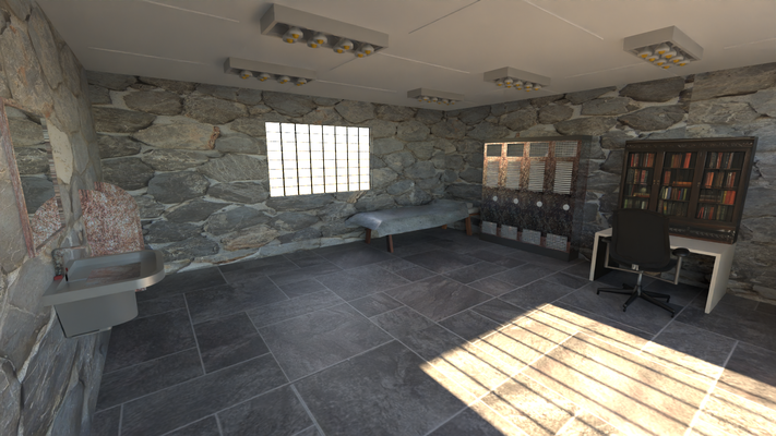 donjon prison cage cellule criminalité criminel emprisonnement incarcération fer vieux pénitencier châtiment sécurité prisons intérieur 3d print model - Mito3D
