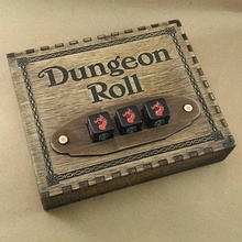 dungeon roll lasercut organizer game boardgame boardgames accessories inserts organiser case dice tray dungeonroll tabletop toy 3d print model - Mito3D