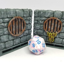 dungeon stone sewer walls architecture buildings structures 3d print model - Mito3D