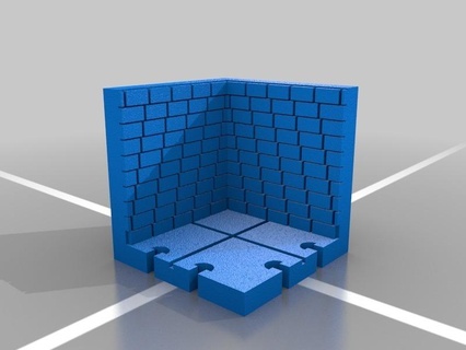 dungeon tiles miniatures dd dnd makeentry openscad various miscellaneous uncategorized 3d print model - Mito3D