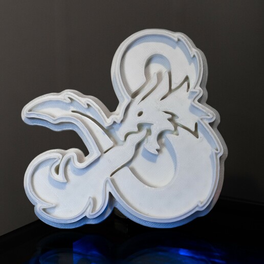 dungeon draghi logo taglierina biscotto 3D print model - Mito3D