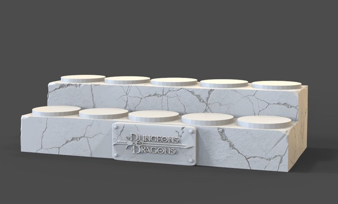 dungeons drachen miniaturen anzeige spiel aussteller sammlerstück zahlen kunst rolle minis 3d print model - Mito3D